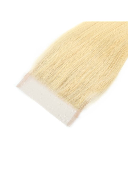 tissage blond avec clousure