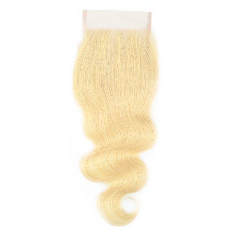 Lace closure body wave blond