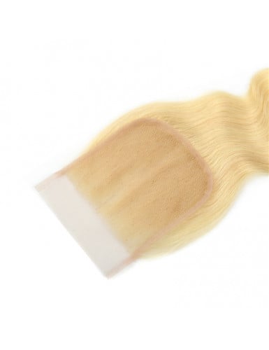 closure blonde remy hair