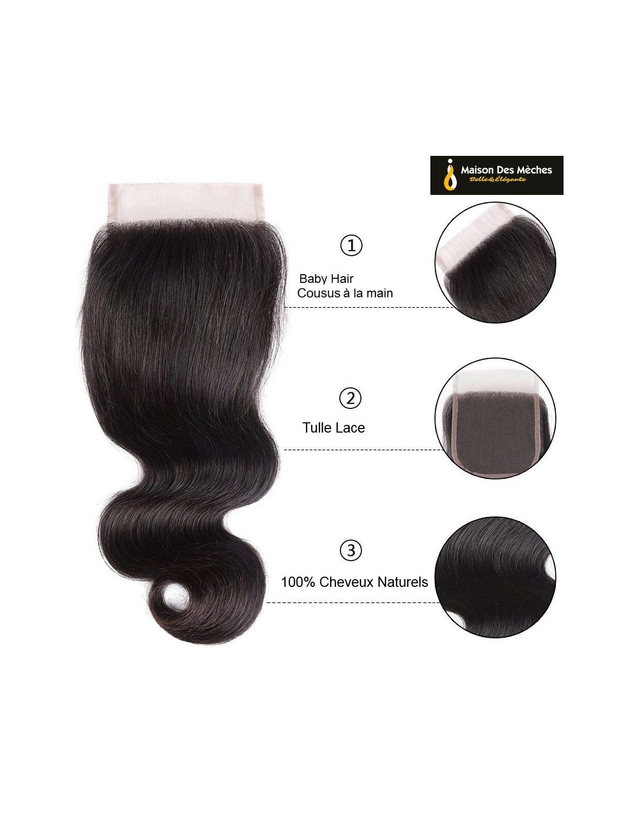 closure cheveux remy