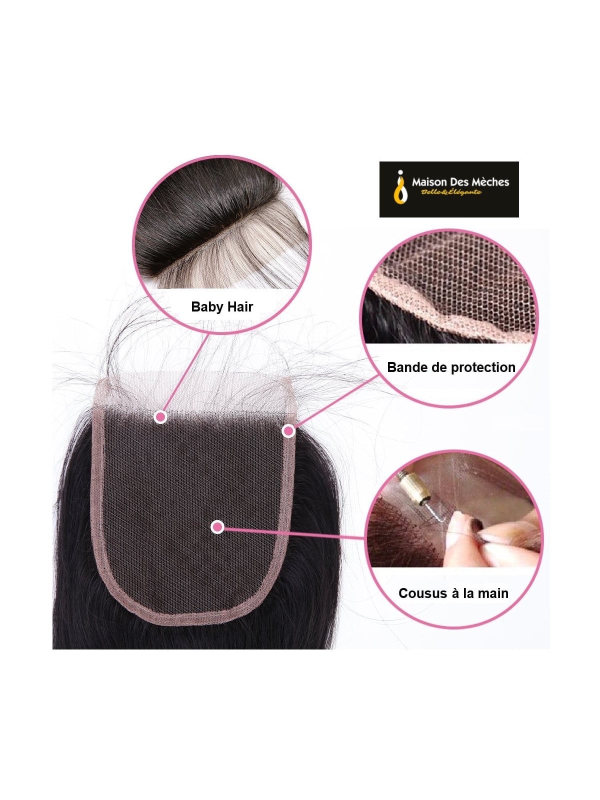 tissage cheveux Naturels avec closure