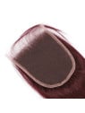 Lace closure 4x4 rouge bordeau 99J