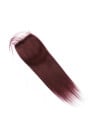 Lace closure 4x4 rouge bordeau 99J
