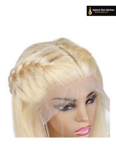 Perruque longue blonde