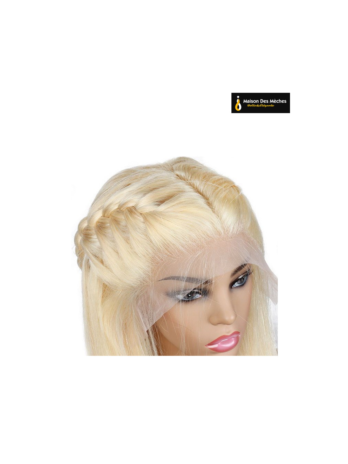 Perruque longue blonde