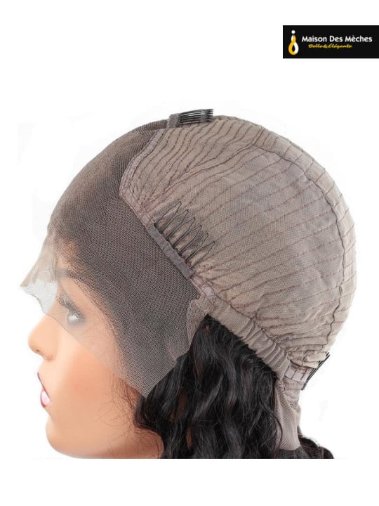 perruque lace wig frisée curly deep wave