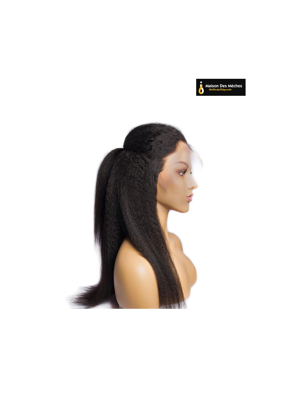 perruque kinky straight lisse afro