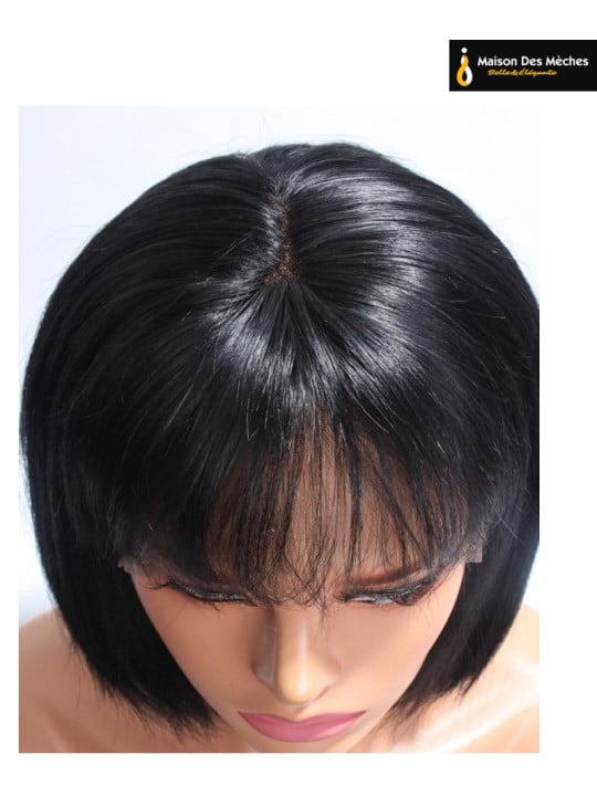 coupe carré avec frange