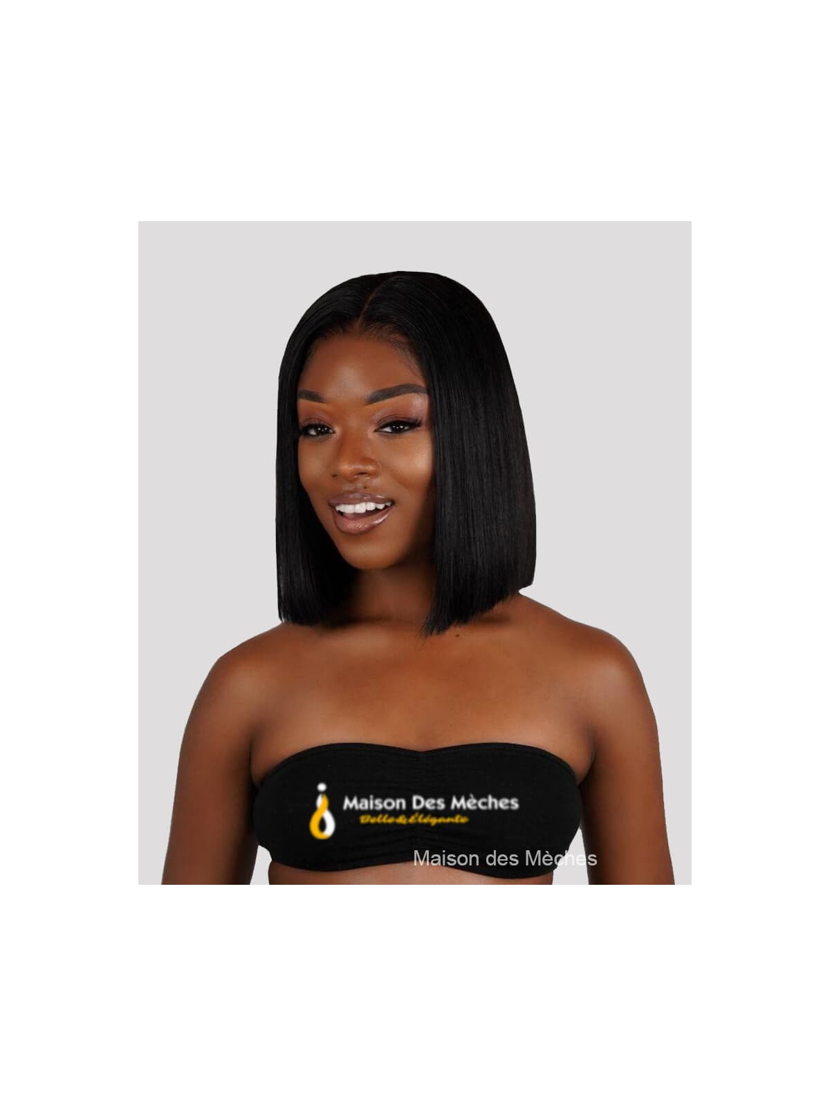 Perruque lace wig bob lisse