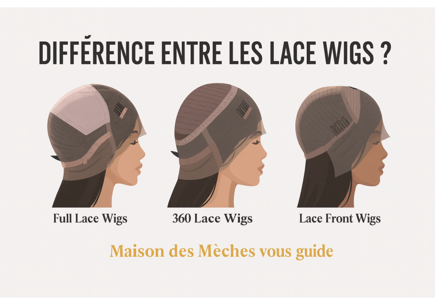 FRONT LACE WIG, LACE WIG 360, FULL LACE WIG : quelle différence?