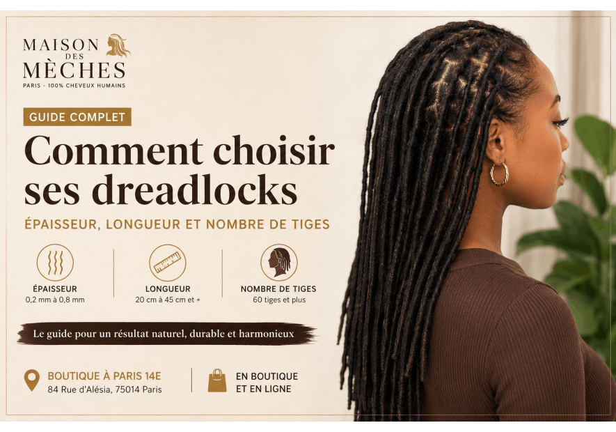 Comment choisir ses dreadlocks : épaisseur, longueur et nombre de tiges ?
