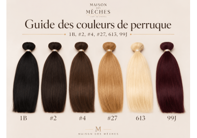 Quelle couleur de perruque choisir selon sa carnation ? Guide des couleurs 1B, #2, #4, #27, 613 et 99J image